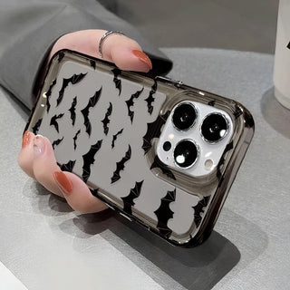 [Halloween] Unique Halloween Fashion Pattern Phone Case - Full Body Shockproof Protection, Transparent Two-Tone Design - Compatible with iPhone 14/14 Pro Max, 13/13 Pro/13 Pro Max, 12/12 Pro/12 Pro Max, 11/11 Pro Max