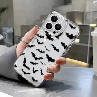 [Halloween] Unique Halloween Fashion Pattern Phone Case - Full Body Shockproof Protection, Transparent Two-Tone Design - Compatible with iPhone 14/14 Pro Max, 13/13 Pro/13 Pro Max, 12/12 Pro/12 Pro Max, 11/11 Pro Max