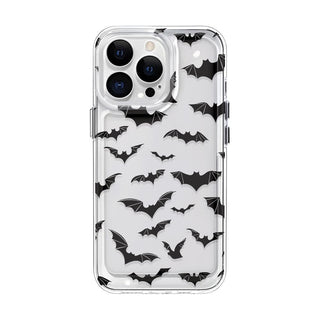 [Halloween] Unique Halloween Fashion Pattern Phone Case - Full Body Shockproof Protection, Transparent Two-Tone Design - Compatible with iPhone 14/14 Pro Max, 13/13 Pro/13 Pro Max, 12/12 Pro/12 Pro Max, 11/11 Pro Max