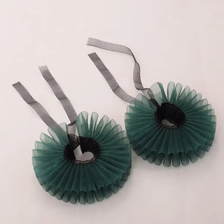 Vintage Ruffled Wrist Cuff Gloves Women Men Clown Cosplay Carnival Halloween Party Accessories Hand Wear