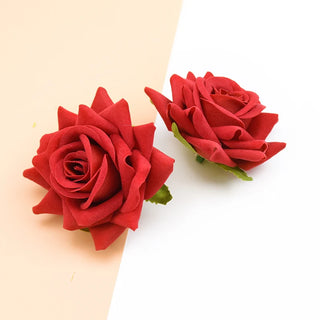 10PCS Silk Red Roses Bridal Accessories Clearance Artificial Flowers for Home Wedding Decoration Diy A Cap Gifts Box Scrapbook