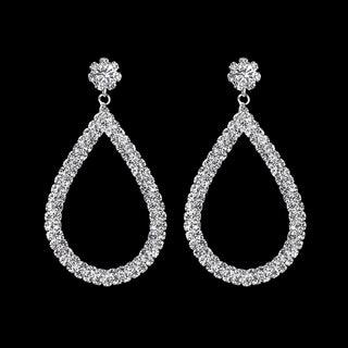 Pearl diamond drop Gold and silver Earrings Faux Pearl Crystal Statement Earrings Party Jewelry