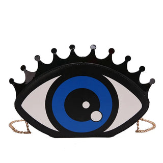 Small Shoulder Bag Eye Shape Fashion PU Leather Chain Bags Mini Shoulder Bag Ladies Crossbody Bag purse
