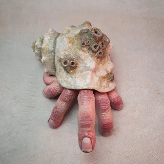 Crab Fingers Realistic decor Statue Mermaid Sculpture Modern Figurines Halloween Home Decoration