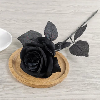5/6pcs 8-9cm Silk Black Rose Artificial Flower Head Bouquet Home Living Room Wedding Chritmas Decoration New Year Decoration