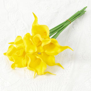 2/5Pieces Real Touch Calla Lily Romantic Artificial Flower Home Decoration Faux Flowers