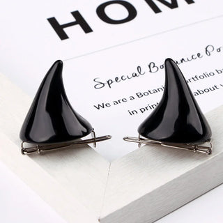 Devil Horns Ears Hairpins Trendy Cat Ear Hair Clip Halloween small Hair Accessories Headband