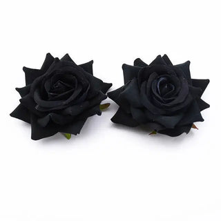10PCS Silk Red Roses Bridal Accessories Clearance Artificial Flowers for Home Wedding Decoration Diy A Cap Gifts Box Scrapbook