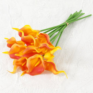 2/5Pieces Real Touch Calla Lily Romantic Artificial Flower Home Decoration Faux Flowers