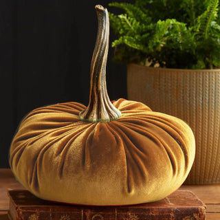Handmade Velvet quality Pumpkins for decor Halloween Fall Ornaments Decoration Autumn Decoration