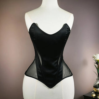 Corset Bustier For Wedding Overbust Waist Trainer Quality Mesh Vintage Bodices Shaping Tops Party Stage Costume