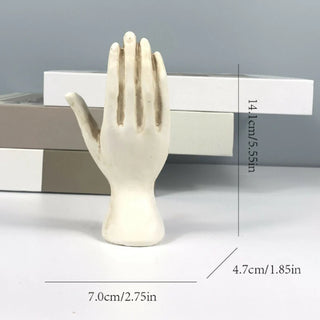 Halloween Decor Psychic Palm Hand Palmistry Statue Prop Creative Tea Table Sculpture With Lines Decoration