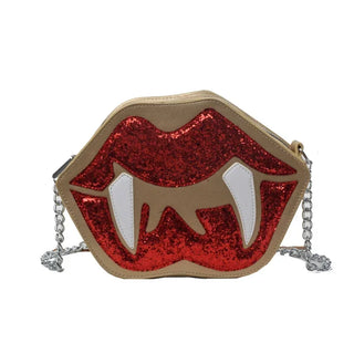 Fashion Interior Compartment Crossbody Bags High Quality Halloween handbags Soft Zipper Fang bag