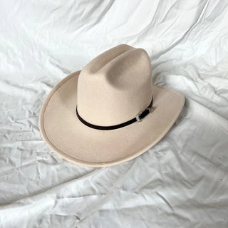 Vintage Black Western Cowboy Hat Halloween Jazz Cowgirl Leather Wide Brim