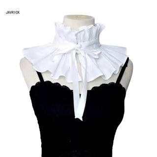 Ruffled Laple Choker Shawl vintage Collar Elizabethan Collar