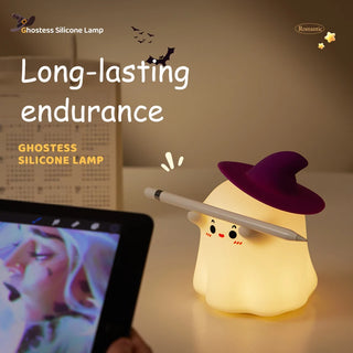 Halloween Led Night Light Silicone Table Lamp Mushroom Pumpkin Ghost Cute Gifts Nursery Bedroom Nightlight