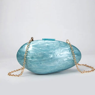 Pearl Acrylic Evening Bags Designer Luxury Clutch Purse Mini Women's Wallet Shell Chain Shoulder Crossbody Wedding Party Handbag