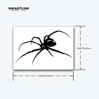 Spider temporary tattoo sticker, magic tattoo, herbal juice tattoo, lasting 1-2 weeks, realistic fake tattoo