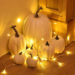 7PCS Halloween Fake Pumpkin Display Prop for Photography Early Education and Cabinet Decoration Home Decoration Accessories