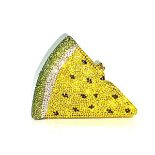 NEW drop women rhinestone purse funny pizza bag chic luxury Crystal Clutches