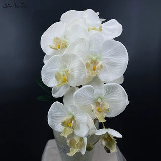 Heads Big Artificial Orchid Butterfly Orchids Home Wedding Decoration Silk Artificial Flowers Flores Artificales