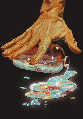 Retro Surrealism Space UFO Trippy Poster Canvas Painting Wall Art Pictures Home Room Decor