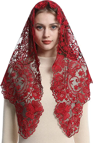 Veil Spanish Style Lace Mantilla Women Head Covering Catholic Veil