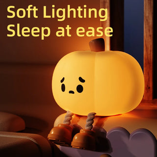 Halloween Led Night Light Silicone Table Lamp Mushroom Pumpkin Ghost Cute Gifts Nursery Bedroom Nightlight