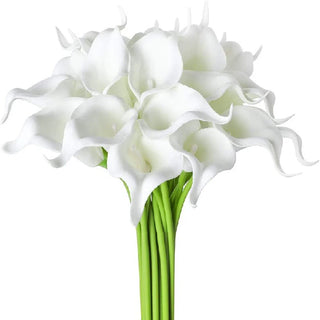 2/5Pieces Real Touch Calla Lily Romantic Artificial Flower Home Decoration Faux Flowers