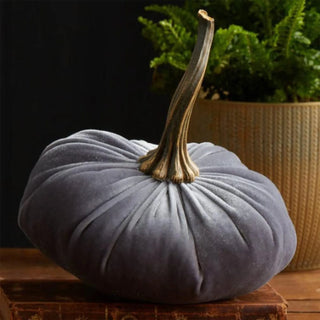 Handmade Velvet quality Pumpkins for decor Halloween Fall Ornaments Decoration Autumn Decoration