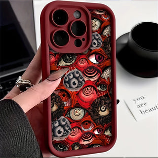 Eyes graphic phone case for iPhone 15 14 13 12 11 x XR Xs SE2 SE 8 7 plus pro Max mini silicone back cover