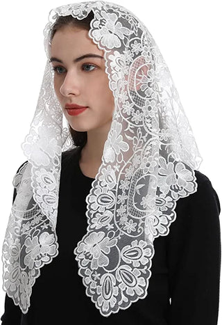 Veil Spanish Style Lace Mantilla Women Head Covering Catholic Veil