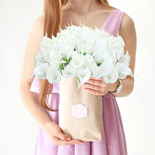 2/5Pieces Real Touch Calla Lily Romantic Artificial Flower Home Decoration Faux Flowers