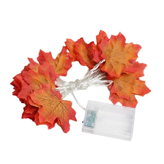 1.5m 10LED/3m 20LED/6m 40LED-LED Maple Leaf Light String Suitable for Indoor Halloween Thanksgiving Christmas Decoration