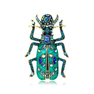 SKEDS New Arrival 2023 Women Men Exquisite Enamel Beetle Pins Brooches Fashion Unisex Suit Clothing Insect Badges Brooch Pin