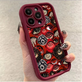 Eyes graphic phone case for iPhone 15 14 13 12 11 x XR Xs SE2 SE 8 7 plus pro Max mini silicone back cover