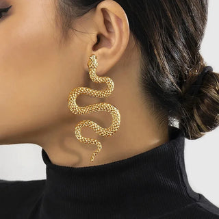 Halloween Snake Stud earrings, Fashion Gothic Personalized Earrings Trend Rock Jewelry