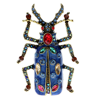 Enamel Bug Beetle Brooches For Women Summer Fashion Pin Jewelry Insect Design Accessories High Quality