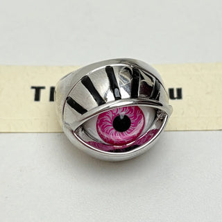 EYE Sphere-shaped openwork ring
