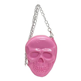 Shoulder Bag Halloween Funny Ghost Skull Bag Pu Leather Zipper Handbag Purse Small Crossbody