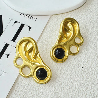 Baroque Style Vintage Alloy Big Eyes Dangle Earrings For Women Jewelry Fashion Exaggerated