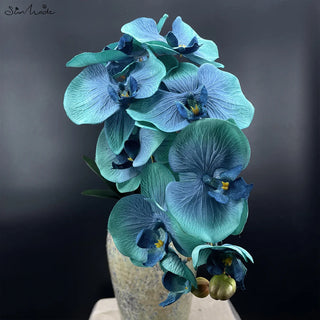 Heads Big Artificial Orchid Butterfly Orchids Home Wedding Decoration Silk Artificial Flowers Flores Artificales