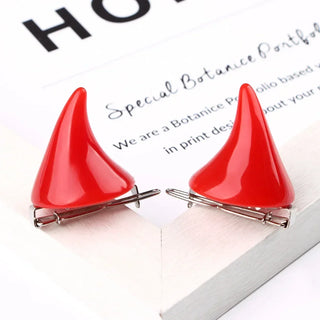 Devil Horns Ears Hairpins Trendy Cat Ear Hair Clip Halloween small Hair Accessories Headband