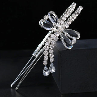 Stonefans Ins Fashion Bow Crystal Hair Band Bride Headband Headwear Girls Party Accessories Rhinestone Bridal Hair Hoop Jewelry