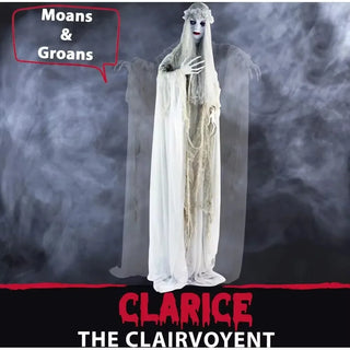 Life-Size Scary Ghost Bride, Halloween Decor Animatronic with Touch Activated Lights and Sound, Battery Operated Indoor , Halloween