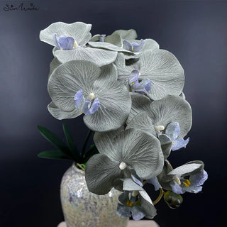 Heads Big Artificial Orchid Butterfly Orchids Home Wedding Decoration Silk Artificial Flowers Flores Artificales