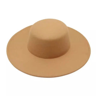 Hepburn Style Women Flatcap New French Elegant Flat-top Cap Dame Hat Retro Wide Brim Felt Hat Women