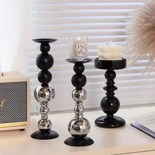 Metal Candle Holder Antique Wedding Bar Hotel Retro Atmosphere Candlestick Church Prayer Candlelight Desktop Home Decoration