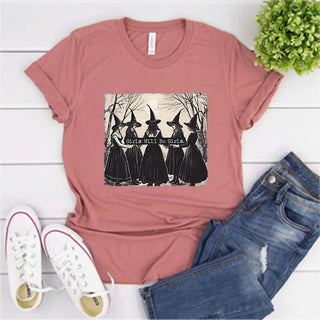 Vintage Girls Will Be Girls Witch Shirt Funny Witch Shirts Tees Halloween Women Vintage Clothes Witchy Vibes Graphic T Shirts