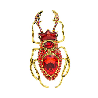 SKEDS New Arrival 2023 Women Men Exquisite Enamel Beetle Pins Brooches Fashion Unisex Suit Clothing Insect Badges Brooch Pin